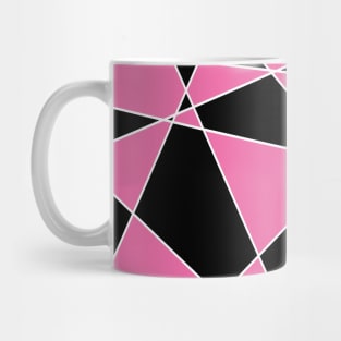 Pink And Black Pattern Mug